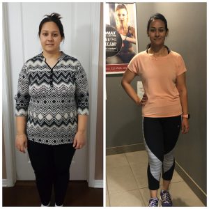 Aditi lost 67lbs after having a baby!